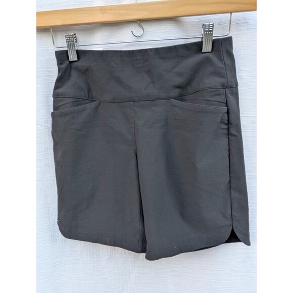 Lady Hagen Women's Tummy Control Short 7'' Pull-On Golf Shorts BLACK Size S - Picture 1 of 5